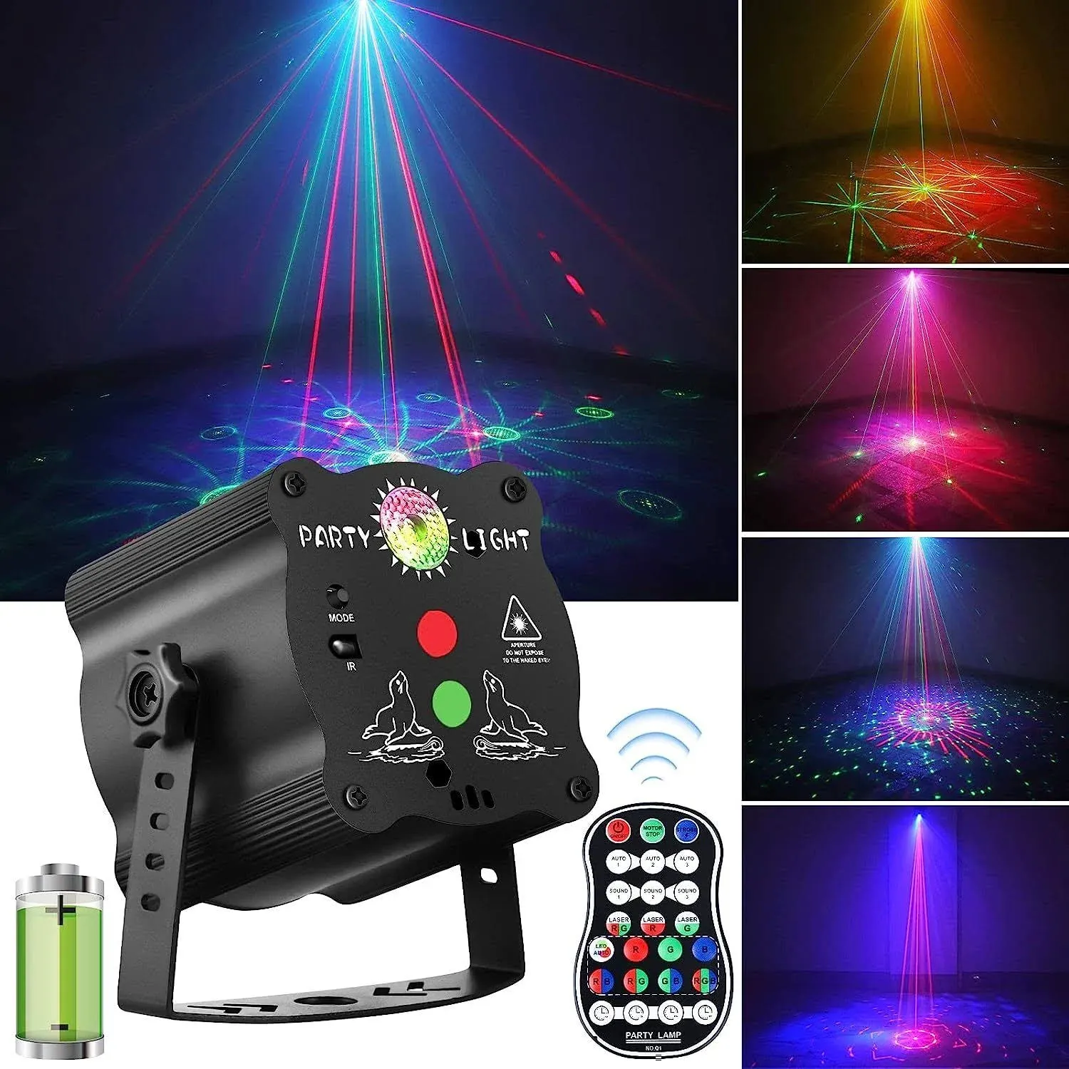 POCOCO Wireless DJ Disco Stage Party Lights