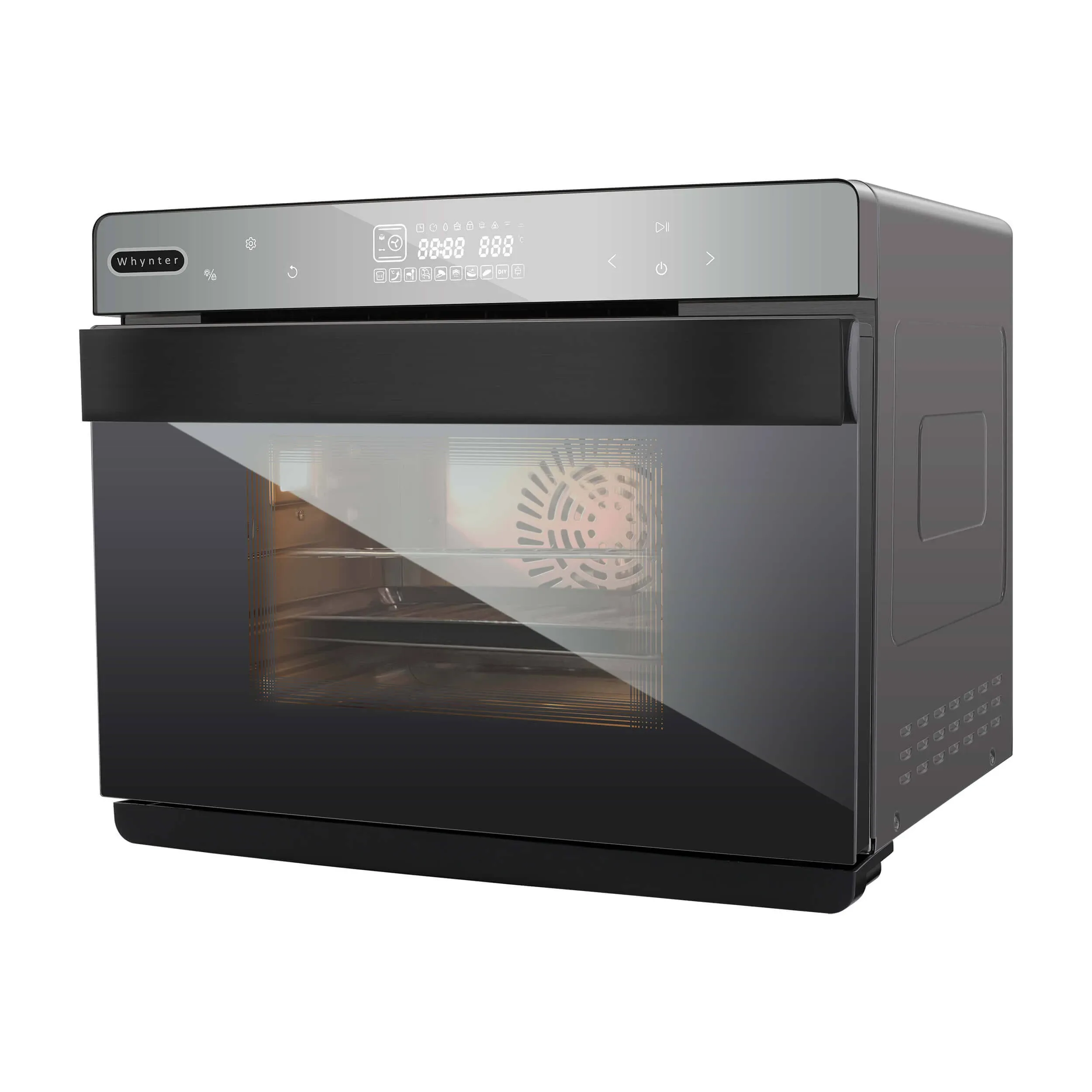 Whynter TSO-488GB Grande 40 Quart Capacity Counter-Top Multi-Function Convection Steam Oven, Black Stainless Steel