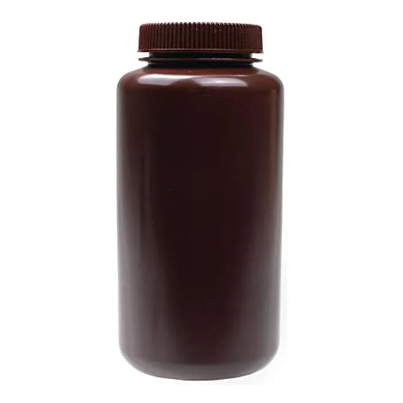 United Scientific - 33466 - United Scientific REAGENT BOTTLE, WIDE MOUTH, AMBER, HDPE, 1000ML (Pack of 6)