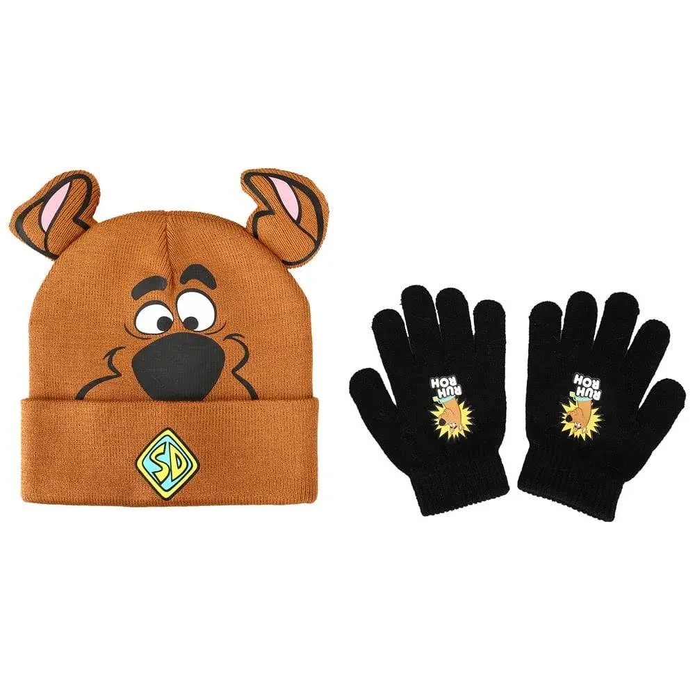 Scooby Doo Youth Beanie and Gloves Combo