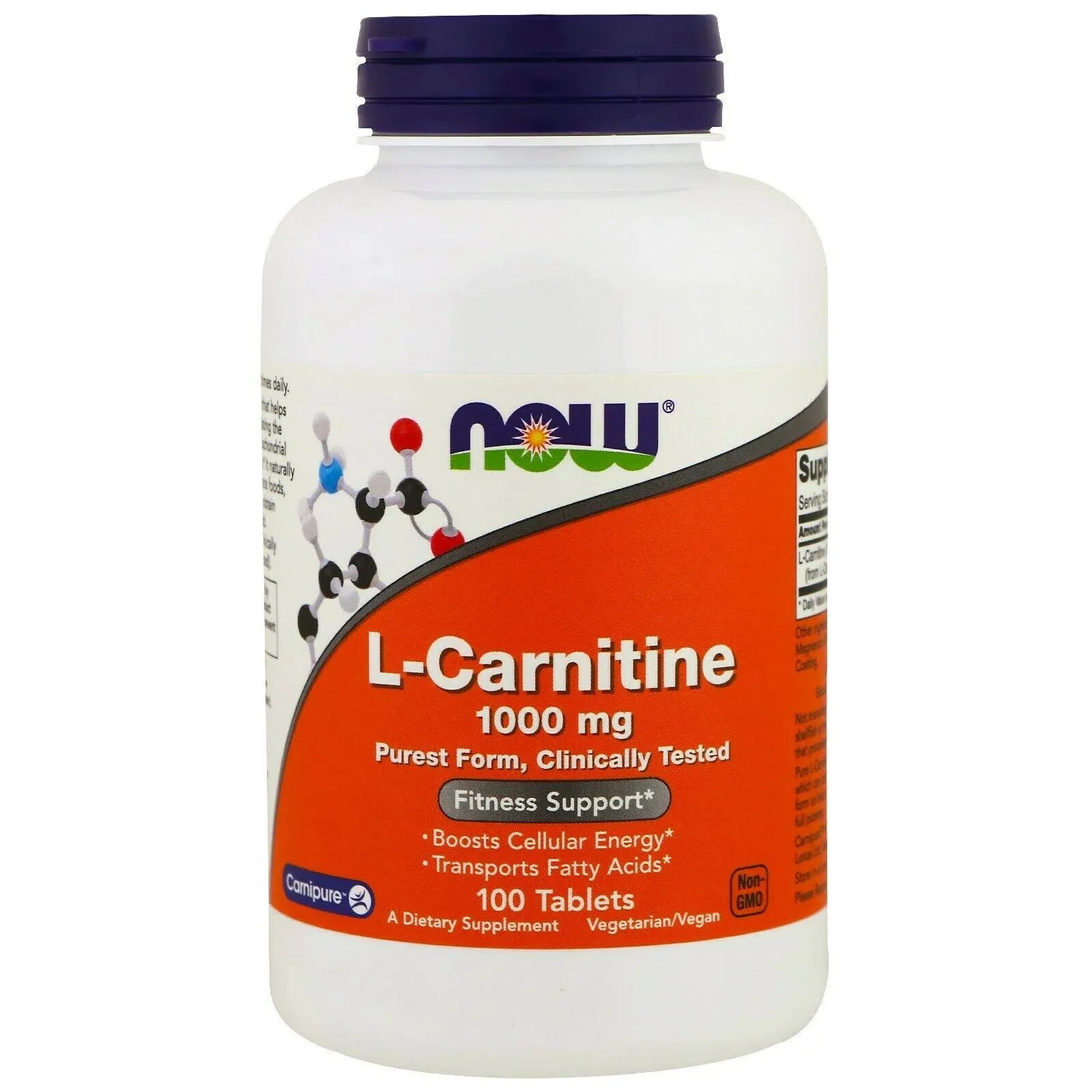 Now Supplements L-Carnitine 1000mg - 150 Tablets Value Size, Supports Lean Muscle Growth, Carnipure, Non-GMO, Kosher, Ideal for Vegans, Athletes, and Energy Support