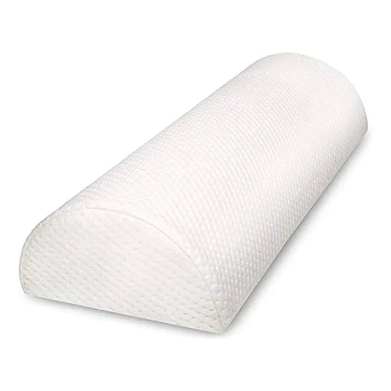 Back Pain Relief Pillow Half Moon Bolster Knee Pillow for Side