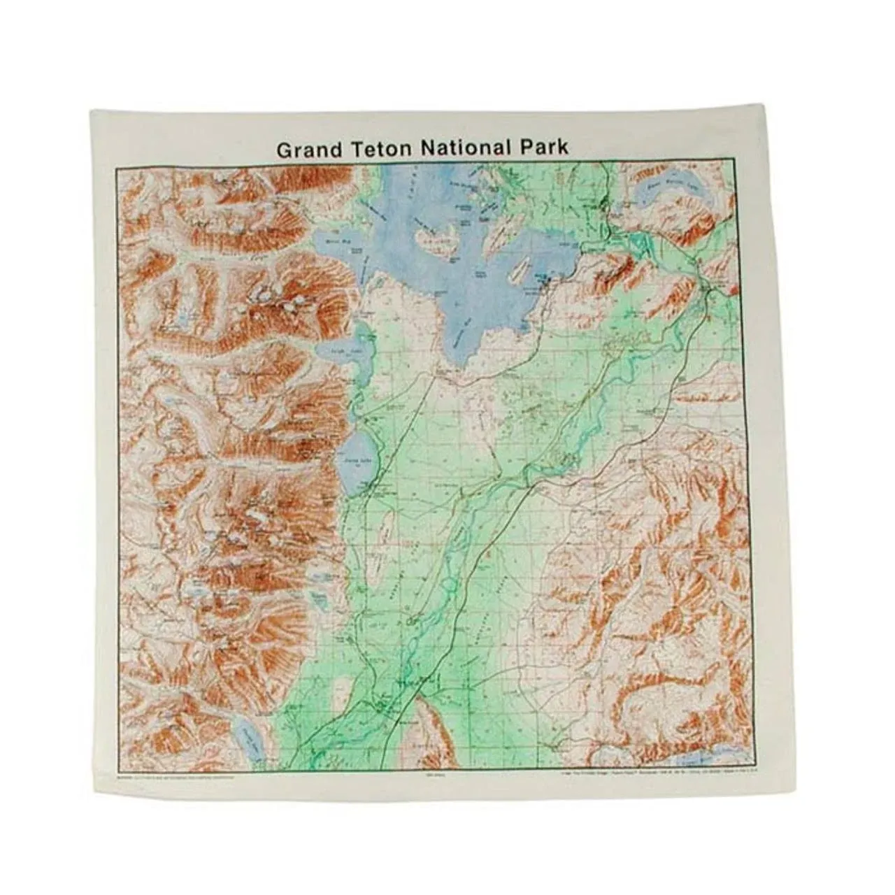 The Printed Image - Grand Tetons Topo Bandana