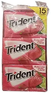 Trident Island Berry Lime Sugar Free Gum, 12 Packs of 14 Pieces (168 Total Pieces)