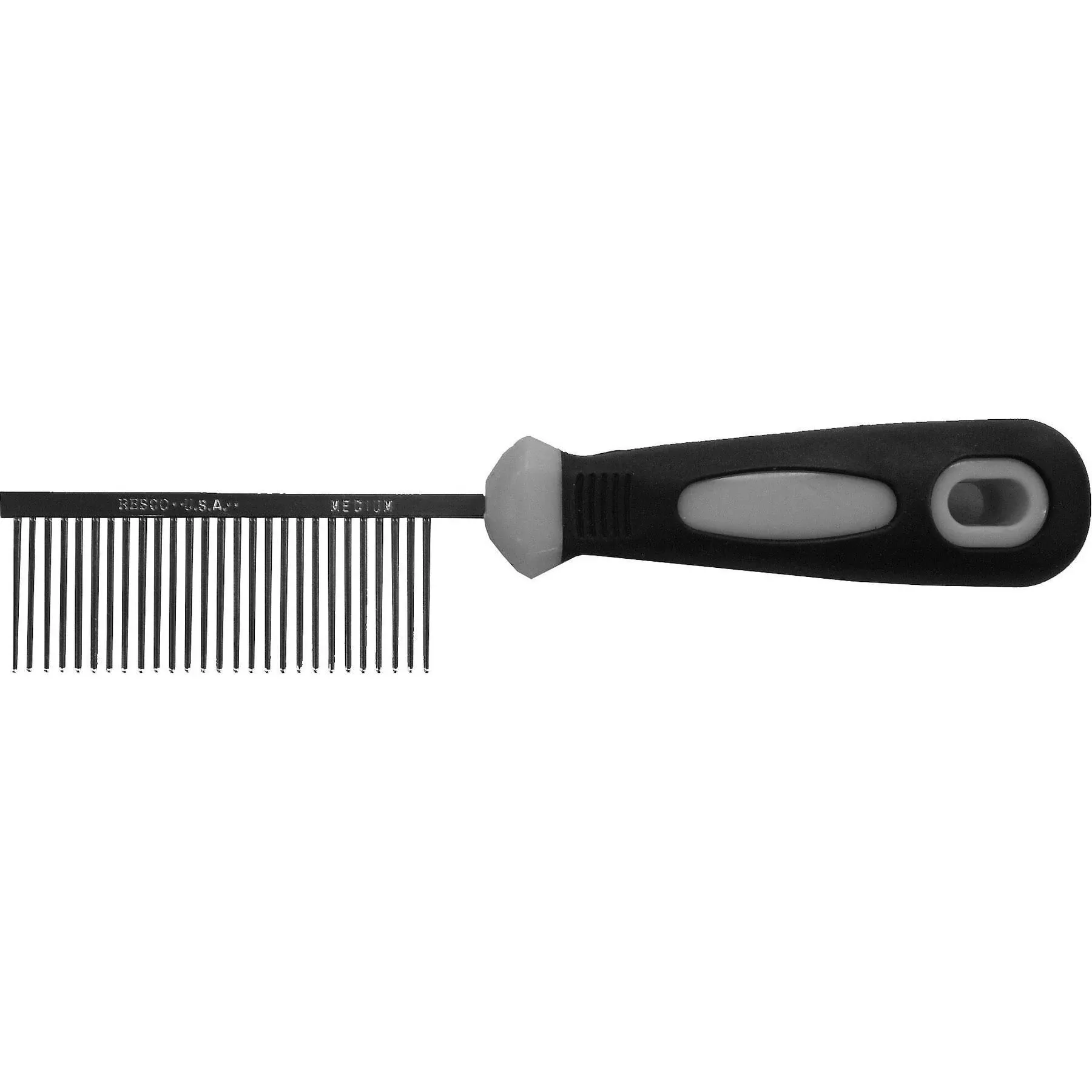 Resco Professional Anti-Static Dog, Cat, Pet Comb for Grooming, Medium Tooth Spacing, 1-Inch Pins