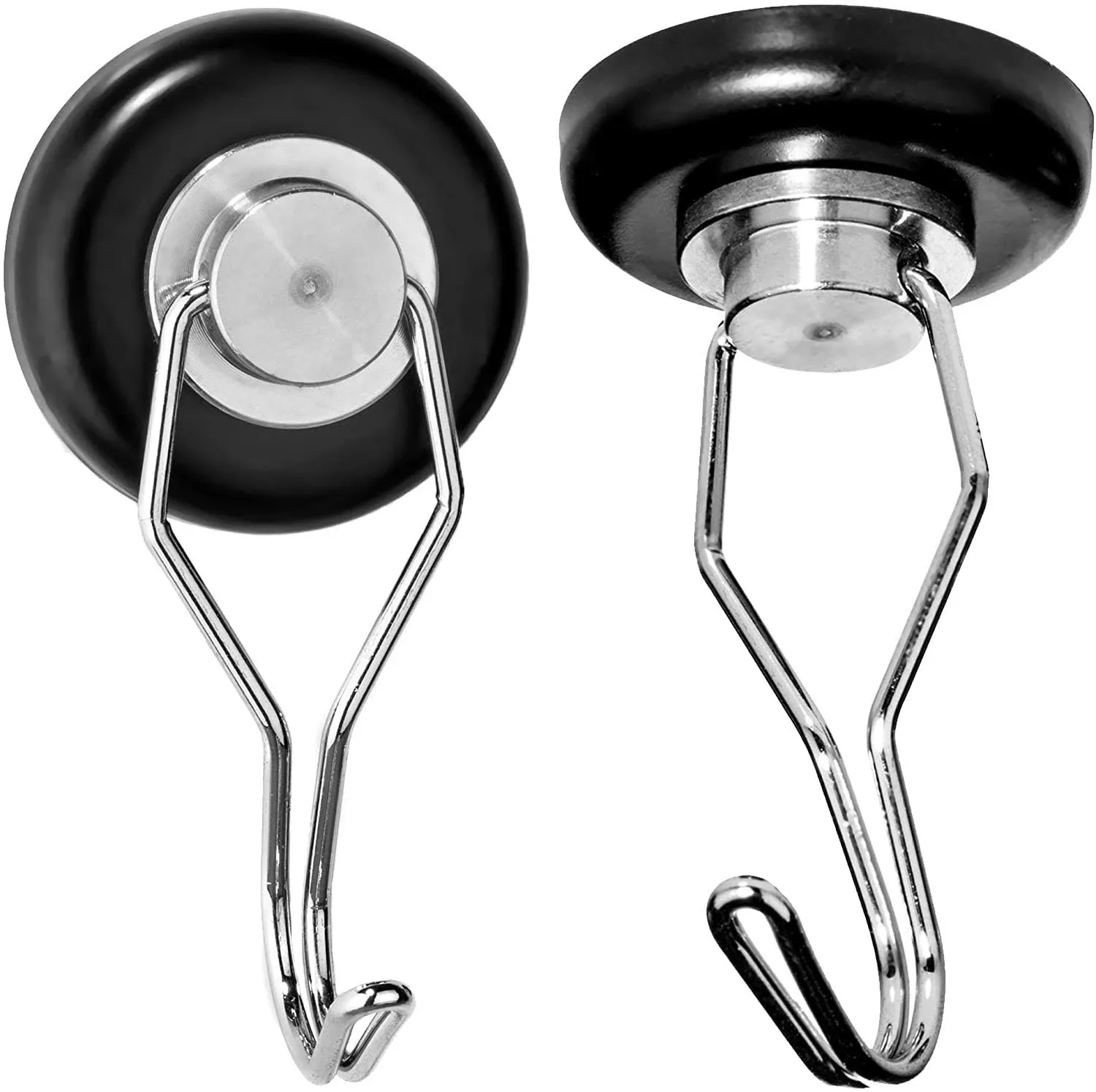 Mavoro Strong Magnetic Hooks 65 Pound Rotating Swivel 2 Pack The Strongest Earth ...