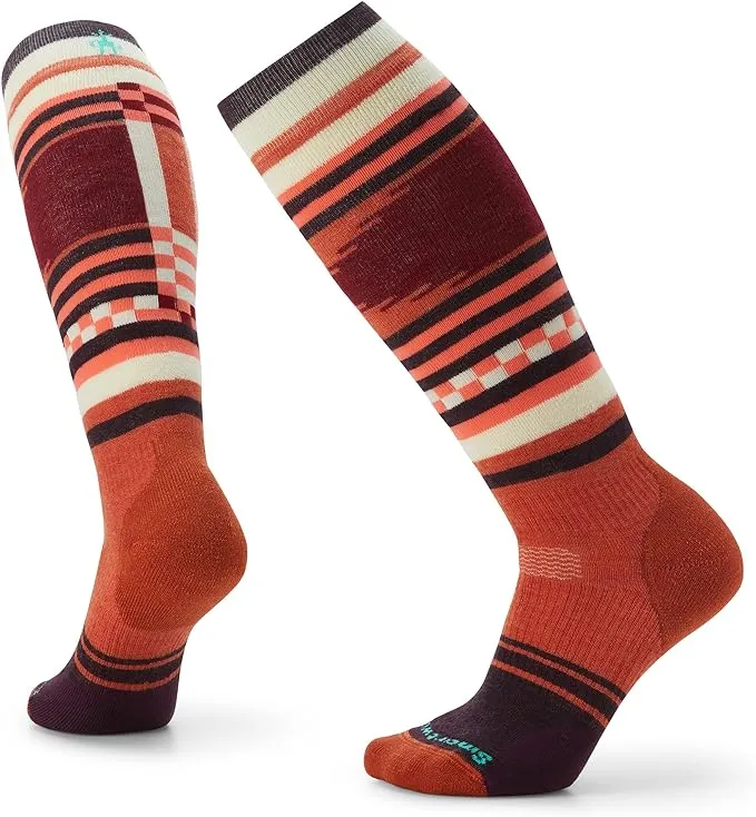 Smartwool Women's Snowboard Pattern Full Cushion Merino Wool Over The Calf Socks