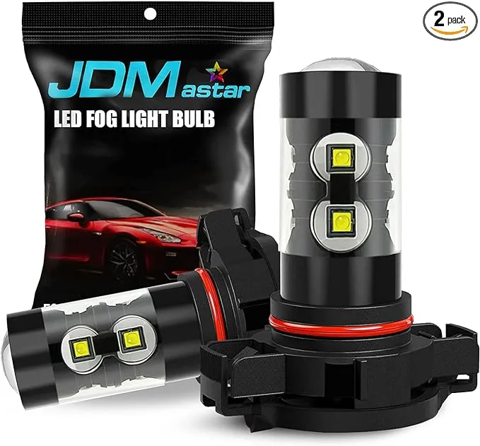 JDM ASTAR Bright White Max 50W High Power 5202 5201 PS19W LED Fog Light Bulbs