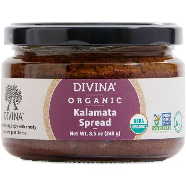 Divina Organic Kalamata Olive Spread - 8.5 oz jar