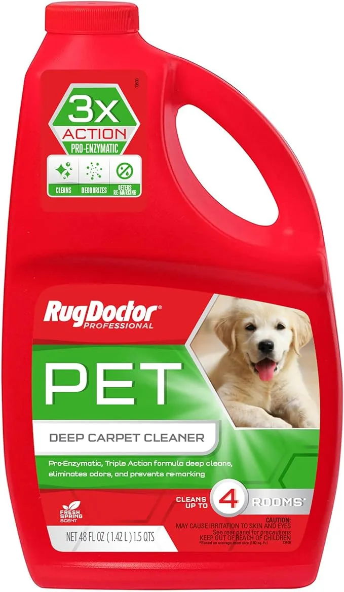 Rug Doctor Professional Deep Carpet Cleaner, Fresh Spring Scent, Pet - 48 fl oz