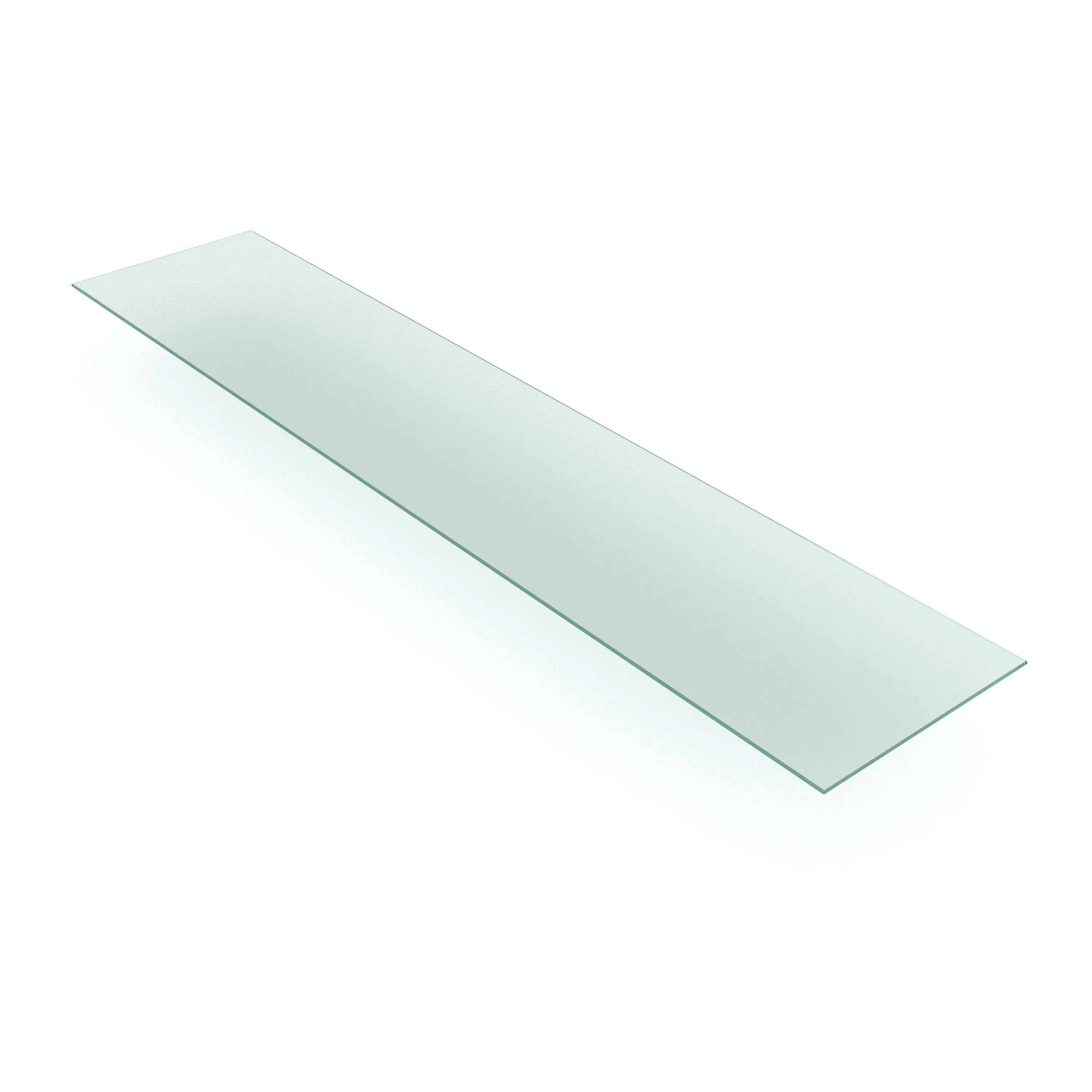 Econoco SHGL1048 10"x48" Tempered Glass Shelves