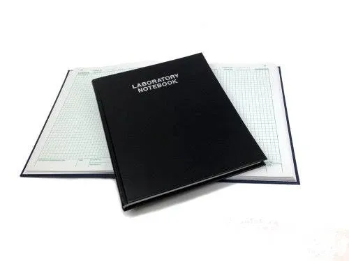 Laboratory Notebook, Black Hardcover 2001HC Recycled paper