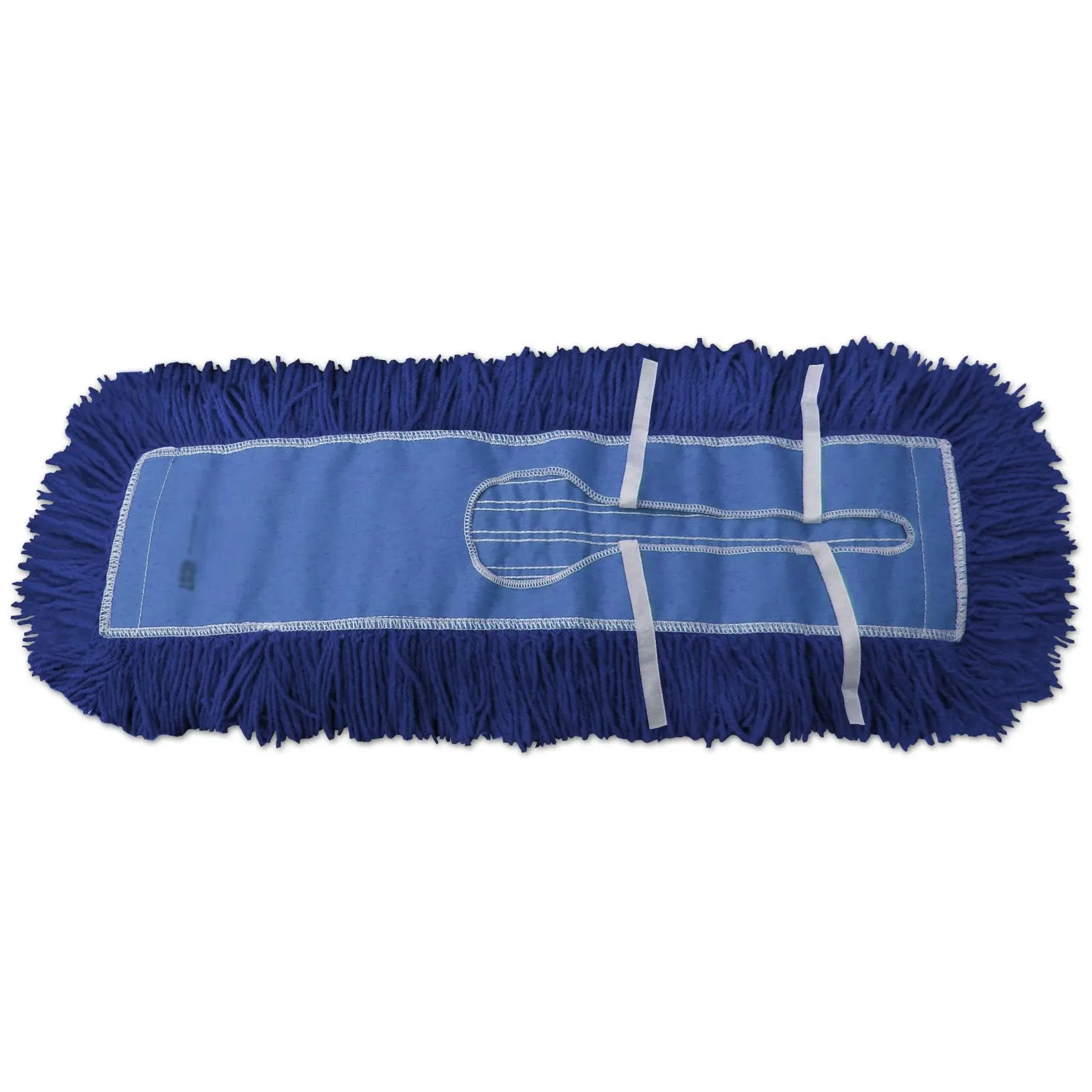 Heavy-Duty Industrial Closed-Loop Dust Mops - 6 Pack (Blue) - 24 Inch