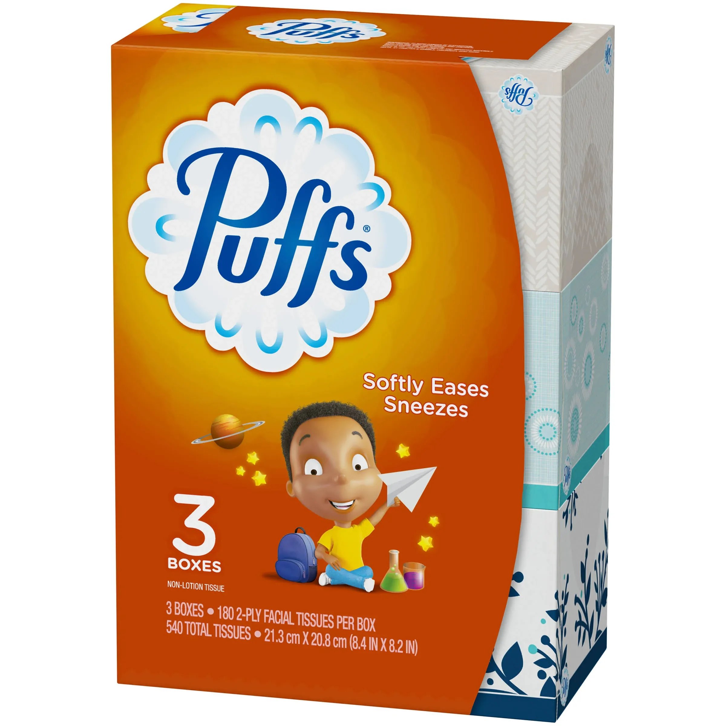 Puffs, Everyday Non-Lotion Facial Tissues, 24 Family Boxes, 180 Tissues per Box (4320 Tissues Total)