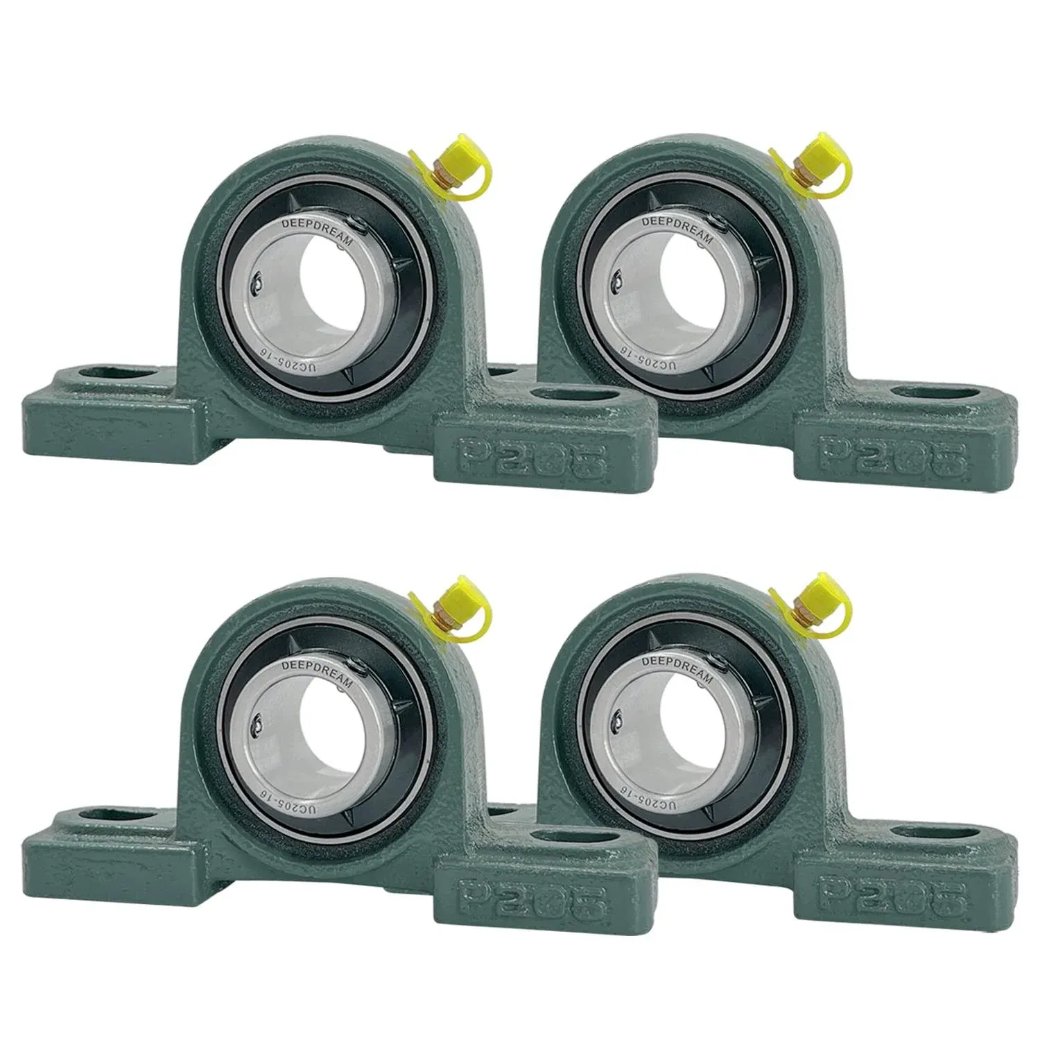 4Pcs UCP205-16 Pillow Block Bearing 1 inch Shaft Cast Iron p205 Bearings with 1&#034;