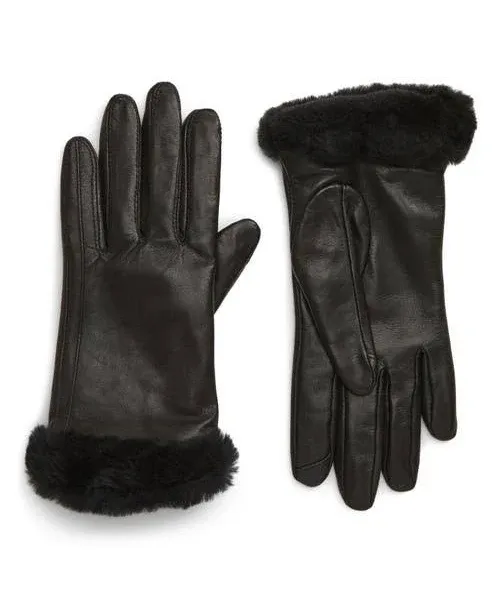 UGG Genuine Shearling Leather Tech Gloves