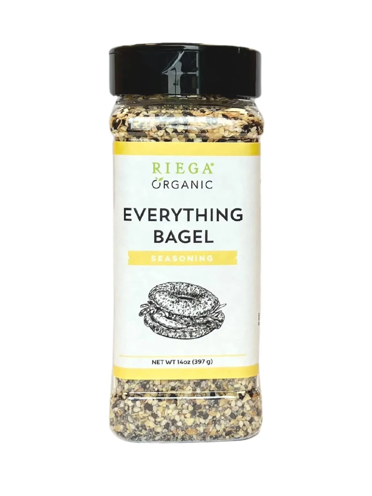 Riega Organic Everything Bagel Seasoning, Everything Bagel Spice Blend 14 Ounce (Pack of 1)