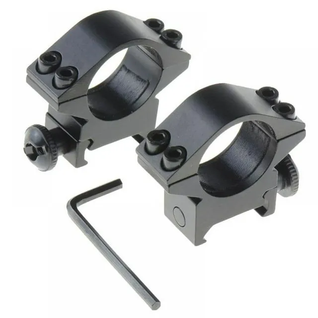 Scope Rings, Rifle Scope Mount High Profile Scope Mounts for Picatinny Rail (1 inch, Set of 2)