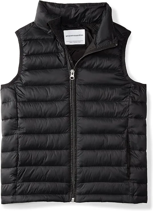 Amazon Essentials Boys and Toddlers' Lightweight Water-Resistant Packable Puffer Vest