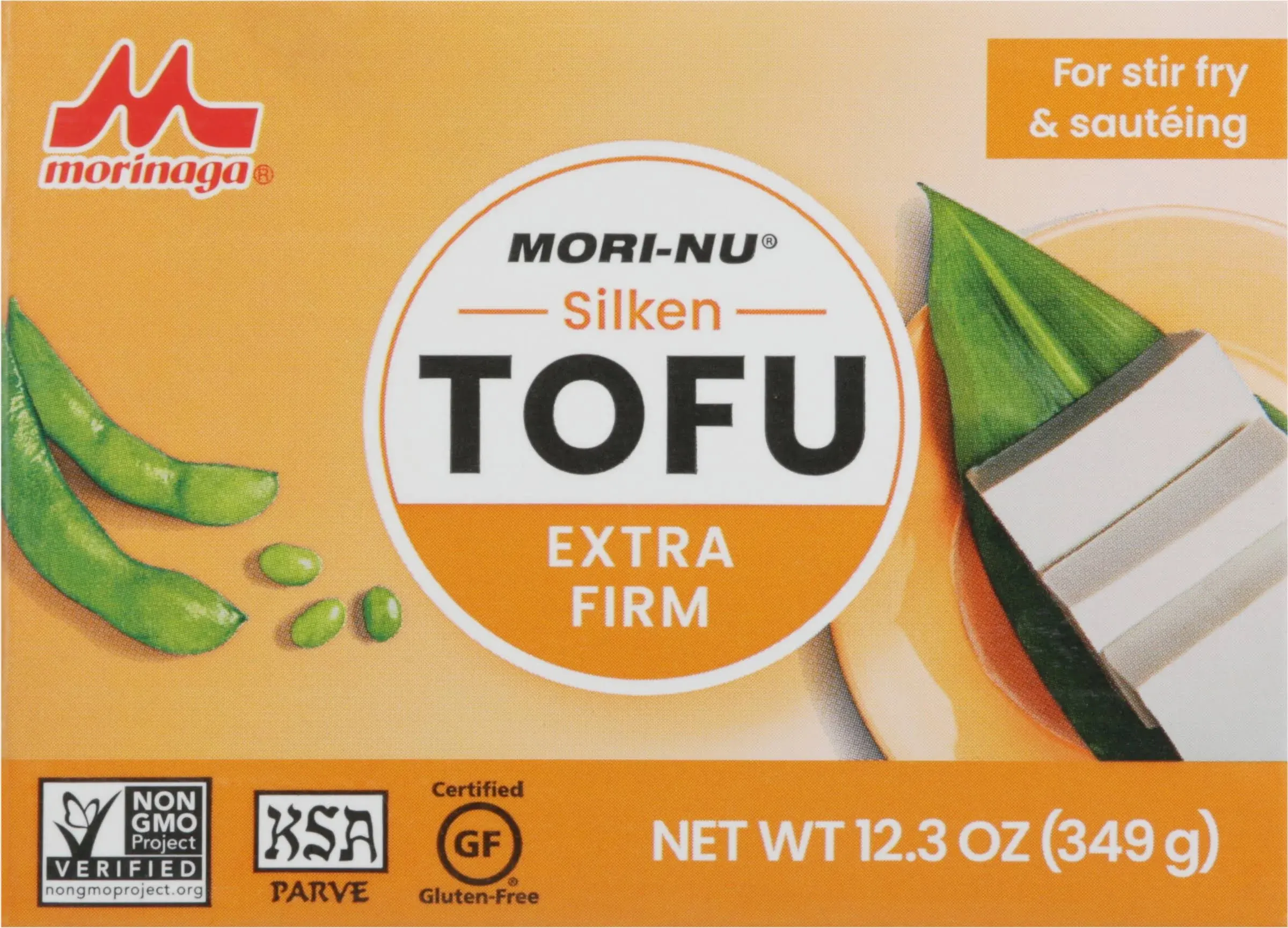 Mori-Nu Silken Tofu Extra Firm | Velvety Smooth and Creamy | Low Fat, Gluten-Free, Dairy-Free, Vegan, Made with Non-GMO soybeans, KSA Kosher Parve | Shelf-Stable | Plant protein | 12.3 oz x 12 Packs