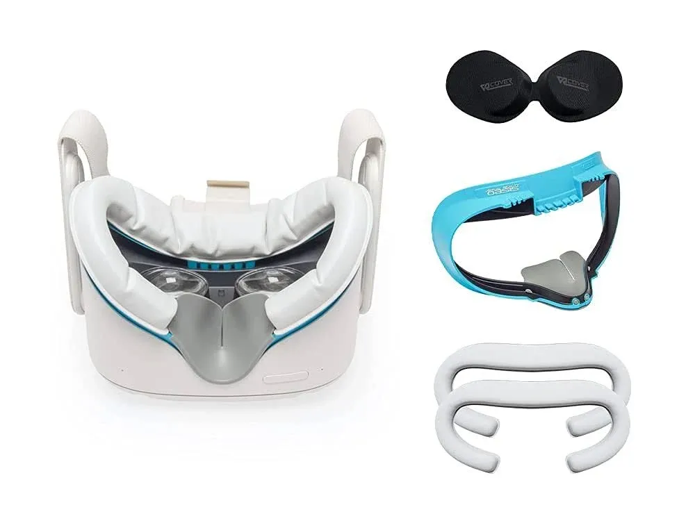 VR Cover Facial Interface Bracket & Foam Replacement With Lens Protector Cover