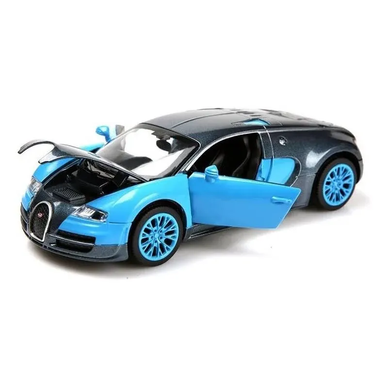 Model Cars,1:32 Bugatti Veyron Alloy Diecast Cars with Light&Sound