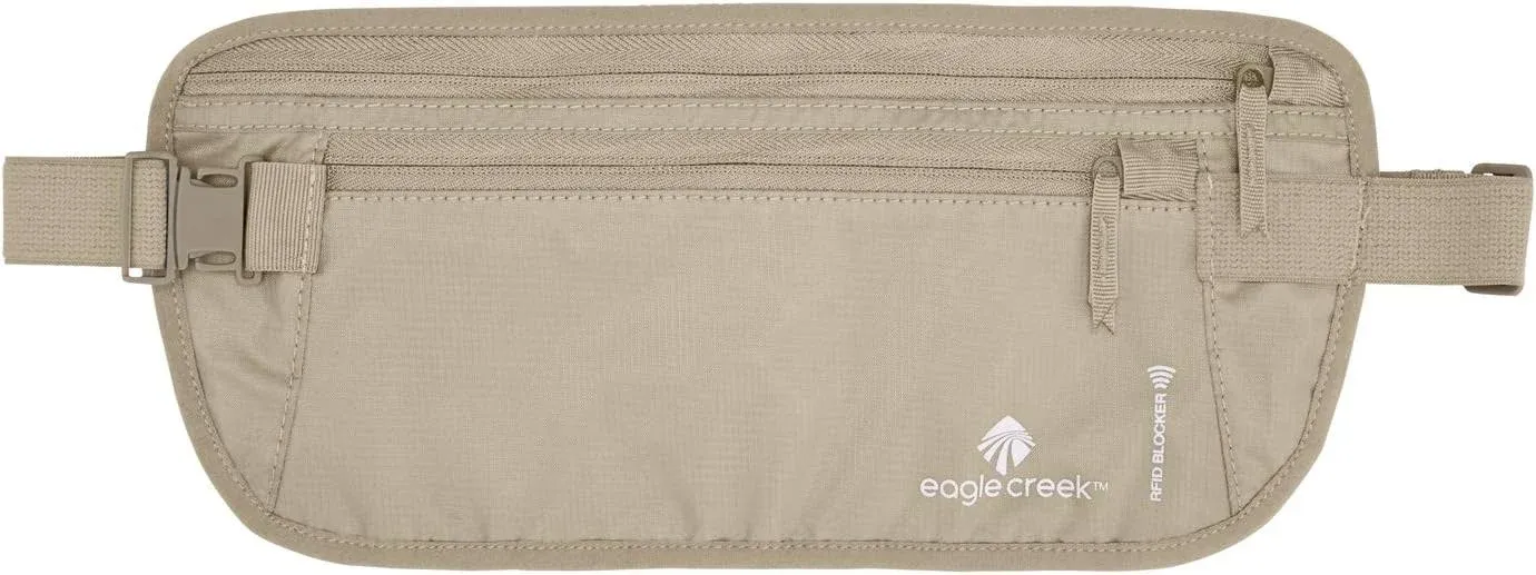 Eagle Creek Travel Gear RFID Blocker Money Belt DLX, Tan, One Size