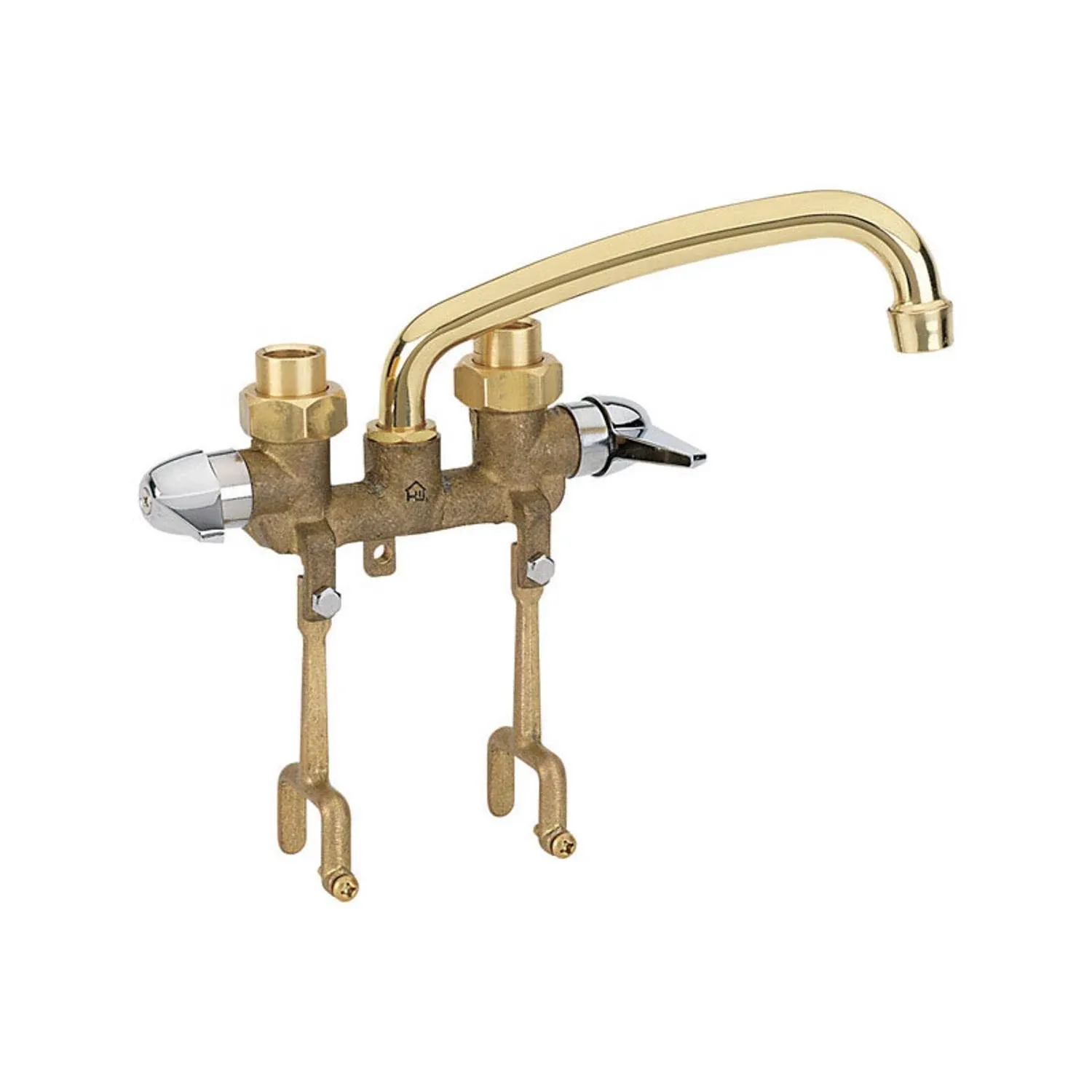 Homewerks  Tray  Rough Brass  Two Handle  Laundry Faucet  3.38 in.