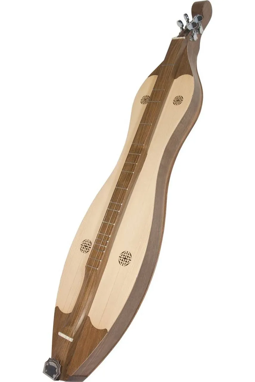 Roosebeck Grace Mountain Dulcimer 4-String Vaulted Fretboard Spruce Knotwork - Walnut