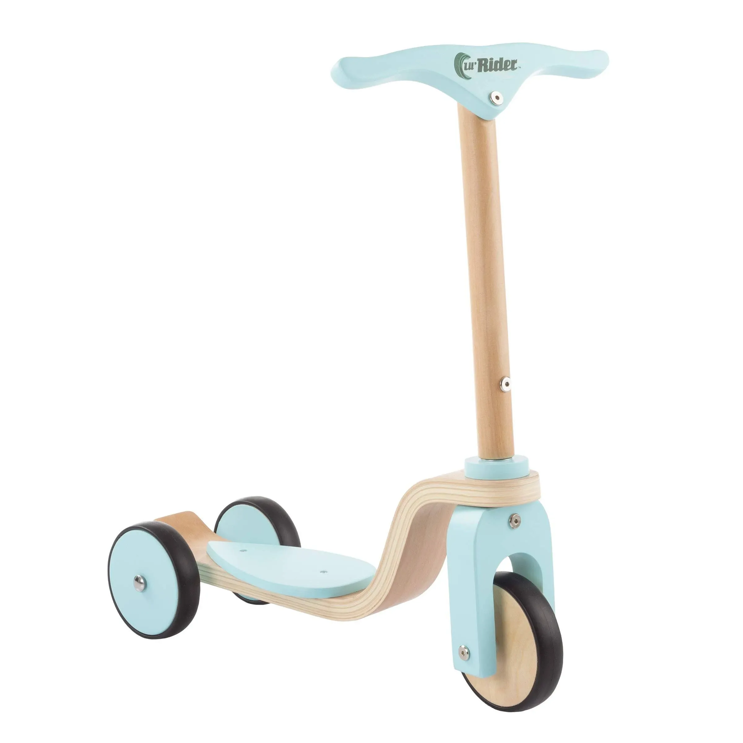 Lil&#039; Rider | Kids Beginner Wooden Scooter with Push Steering Handlebar | Realry