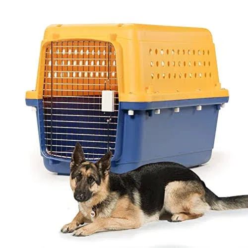 Pet-Express Pet Crate Durable, Heavy Duty Dog Cat Kennel, IATA Airline Approved Pet Carrier, Pet Palace Dog Kennel, Travel Dog and Cat Crate