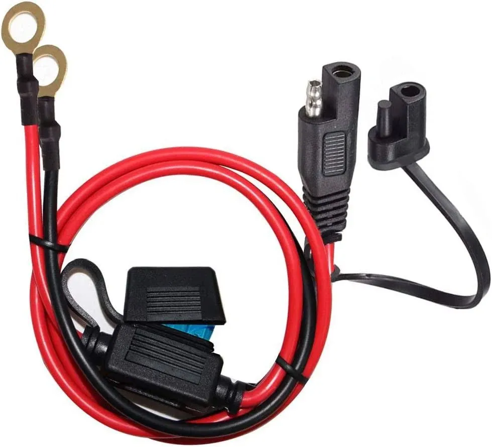 Imestou 2ft SAE to O Ring Terminal Harness 2 Pin Quick Disconnect Plug, Eyelet ...