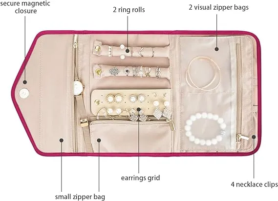 BAGSMART Peri Folding Jewelry Organizers