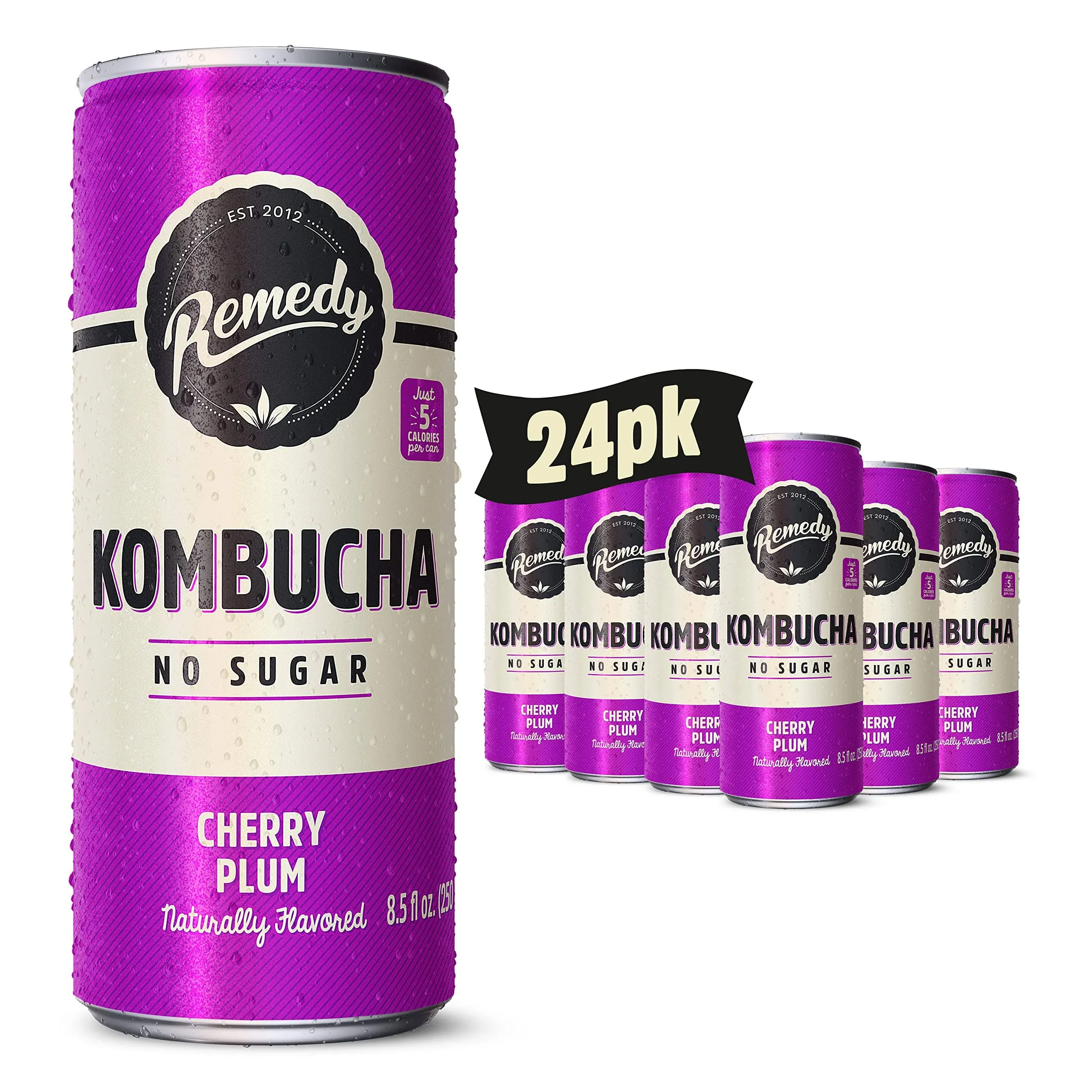 Cherry Plum Kombucha - Certified Organic Remedy Kombucha