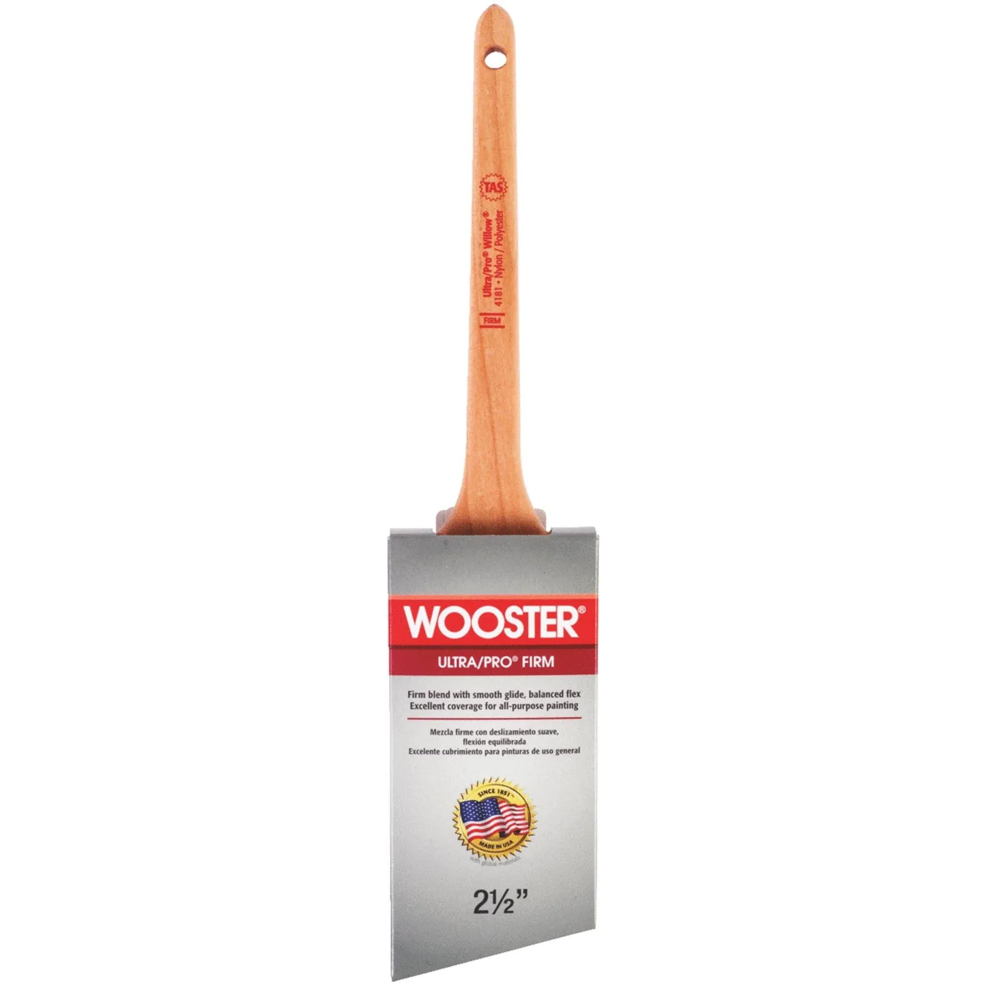 Wooster Ultra/Pro Firm Willow Thin Angle Sash Paint Brush