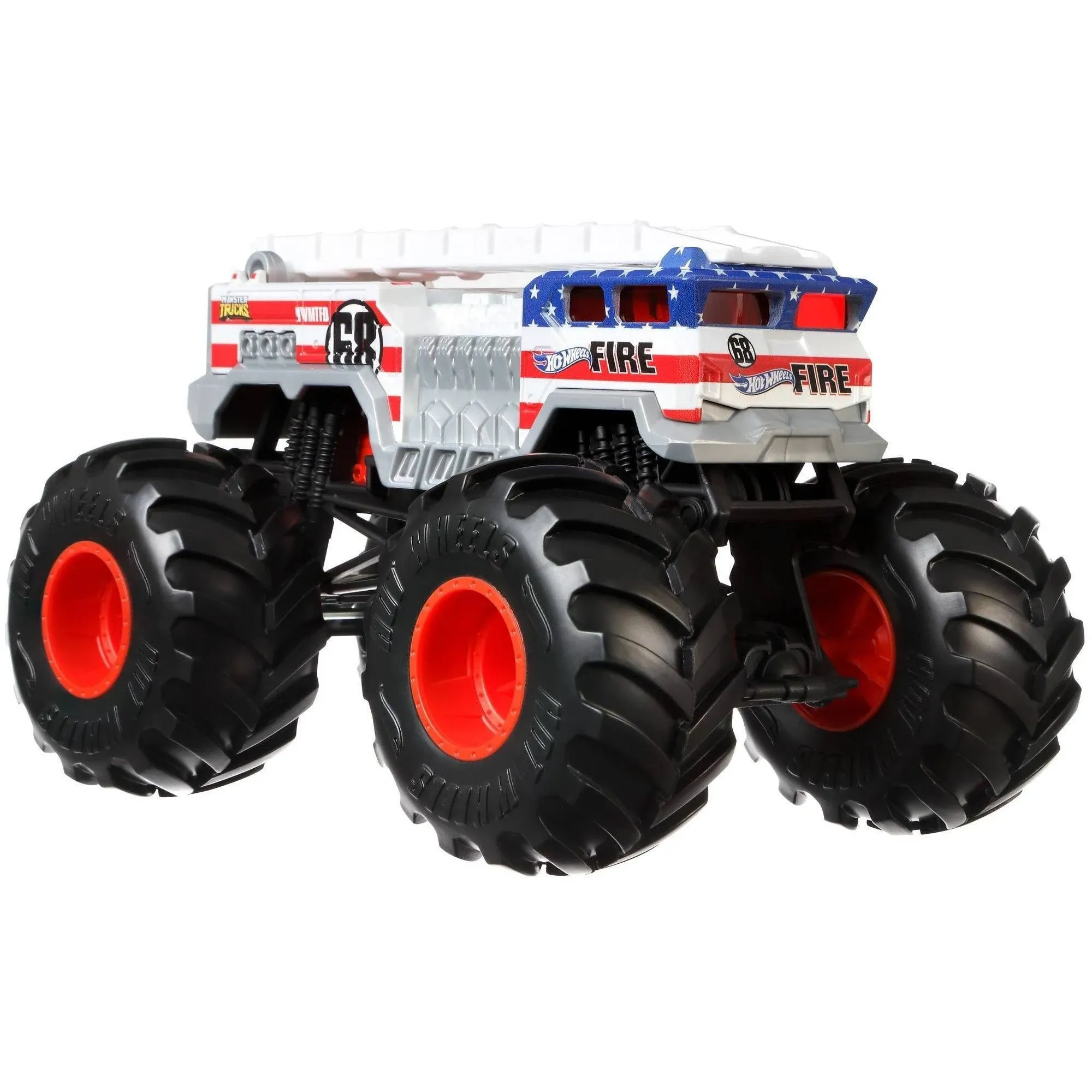 Hot Wheels Monster Trucks 1:24 Scale Vehicles, Collectible Die-Cast Metal Toy Trucks with Giant Wheels & Stylized Chassis, Gift for Kids Ages 3 Years Old & Up