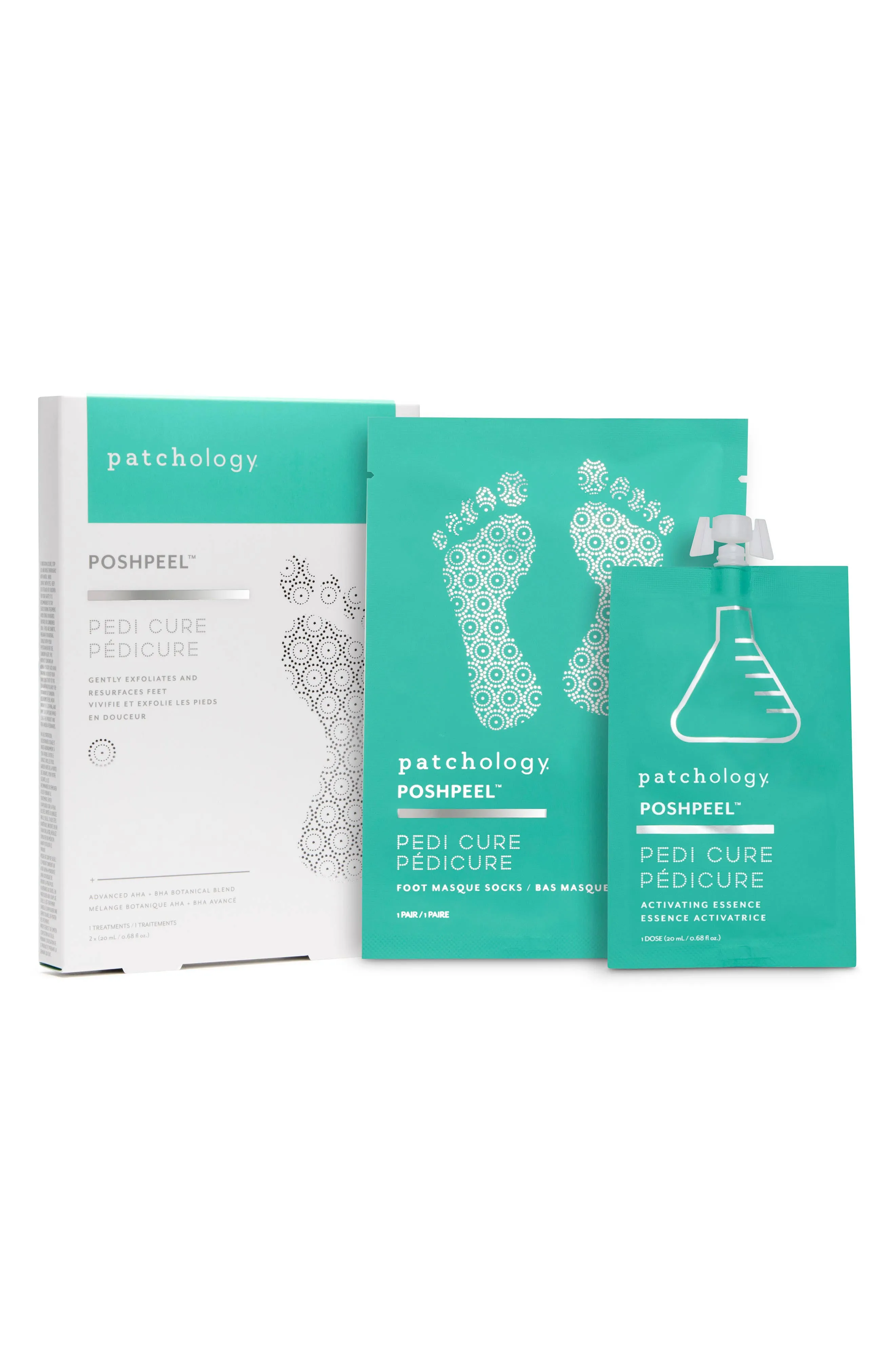 Patchology PoshPeel Pedi Cure Foot Peel Treatment