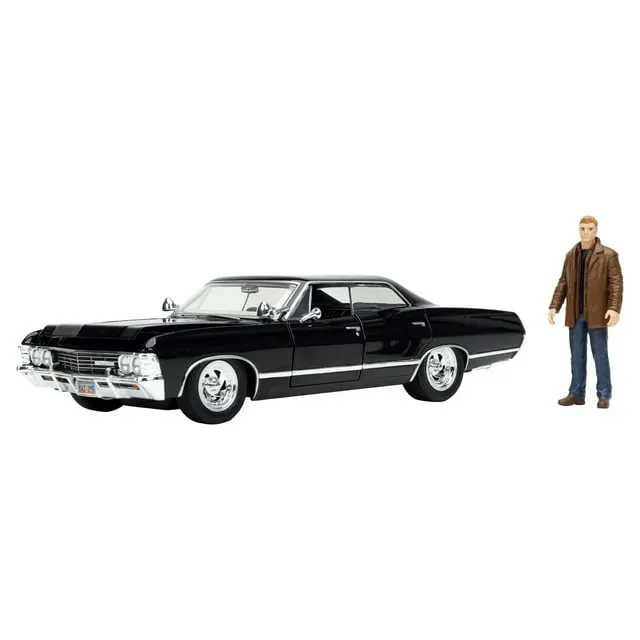 JADA 1:24 1967 CHEVROLET IMPALA &amp; DEAN WINCHESTER FIGURE &#034;SUPERNATURAL&#034; 32250