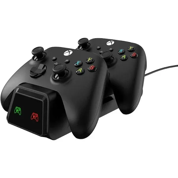 Talkworks Dual Gaming Controller Charging Dock Station - Compatible with Xbox One and Xbox Series S/X (Controllers Not Included) - Bluetooth Charger - Wireless Charging Station Charger Stand