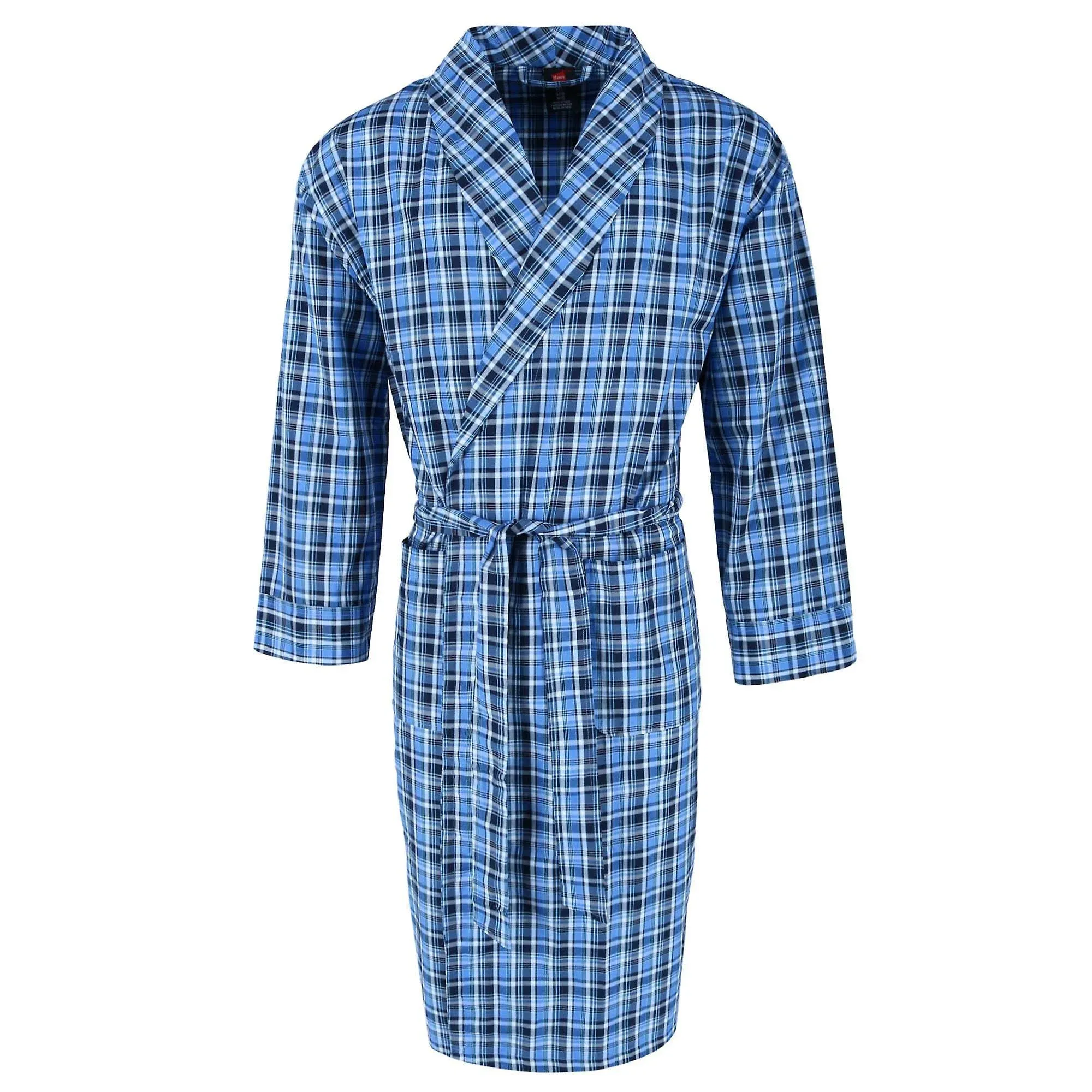 Hanes Men&#x27;s Lightweight Woven Broadcloth Robe