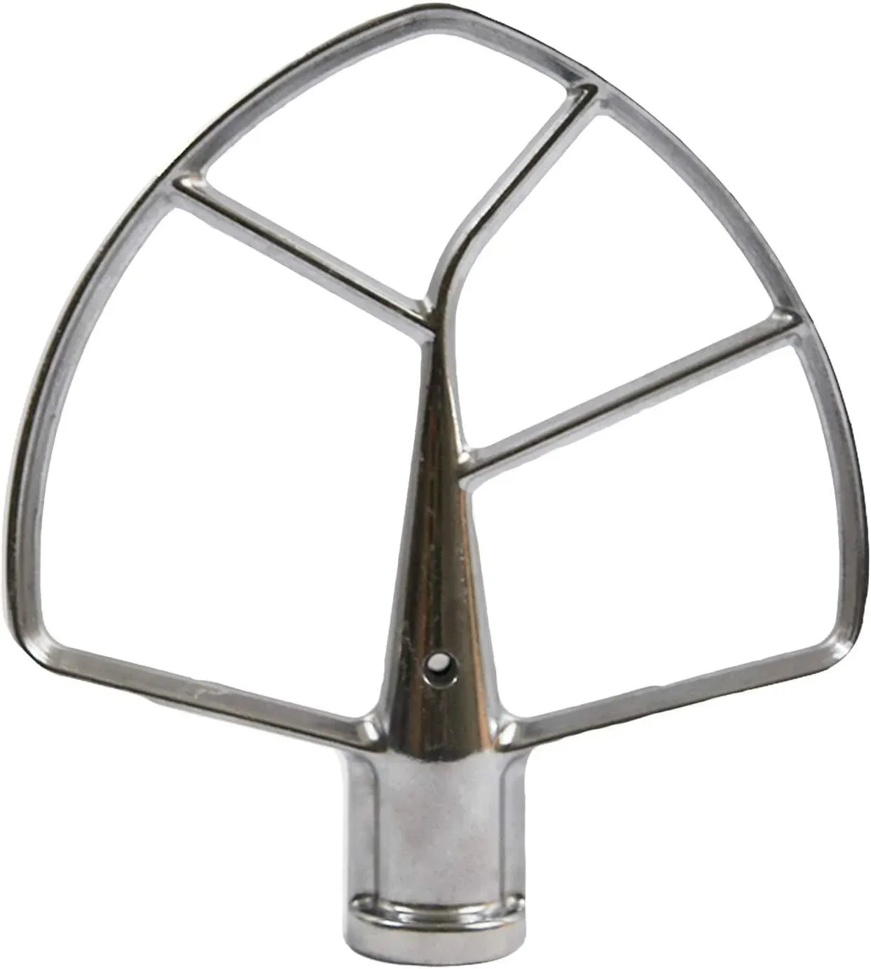 Replacement 6 Quart Stand Mixer Flat Crome Plated Beater Compatible With Kitchen aid. Will Not Fit All Models