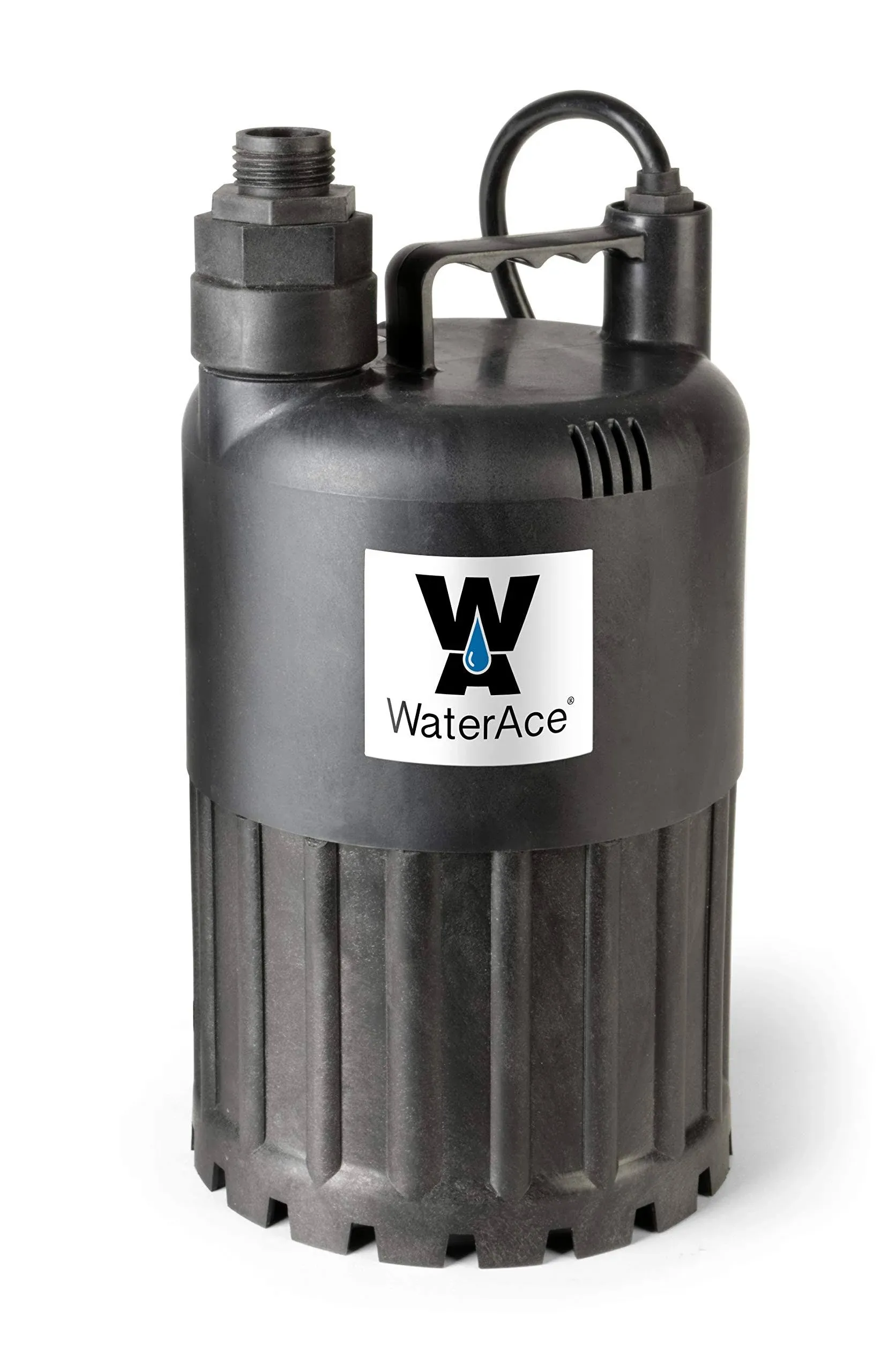 WA80UP Submersible Utility Pump, 1/2 HP, Black