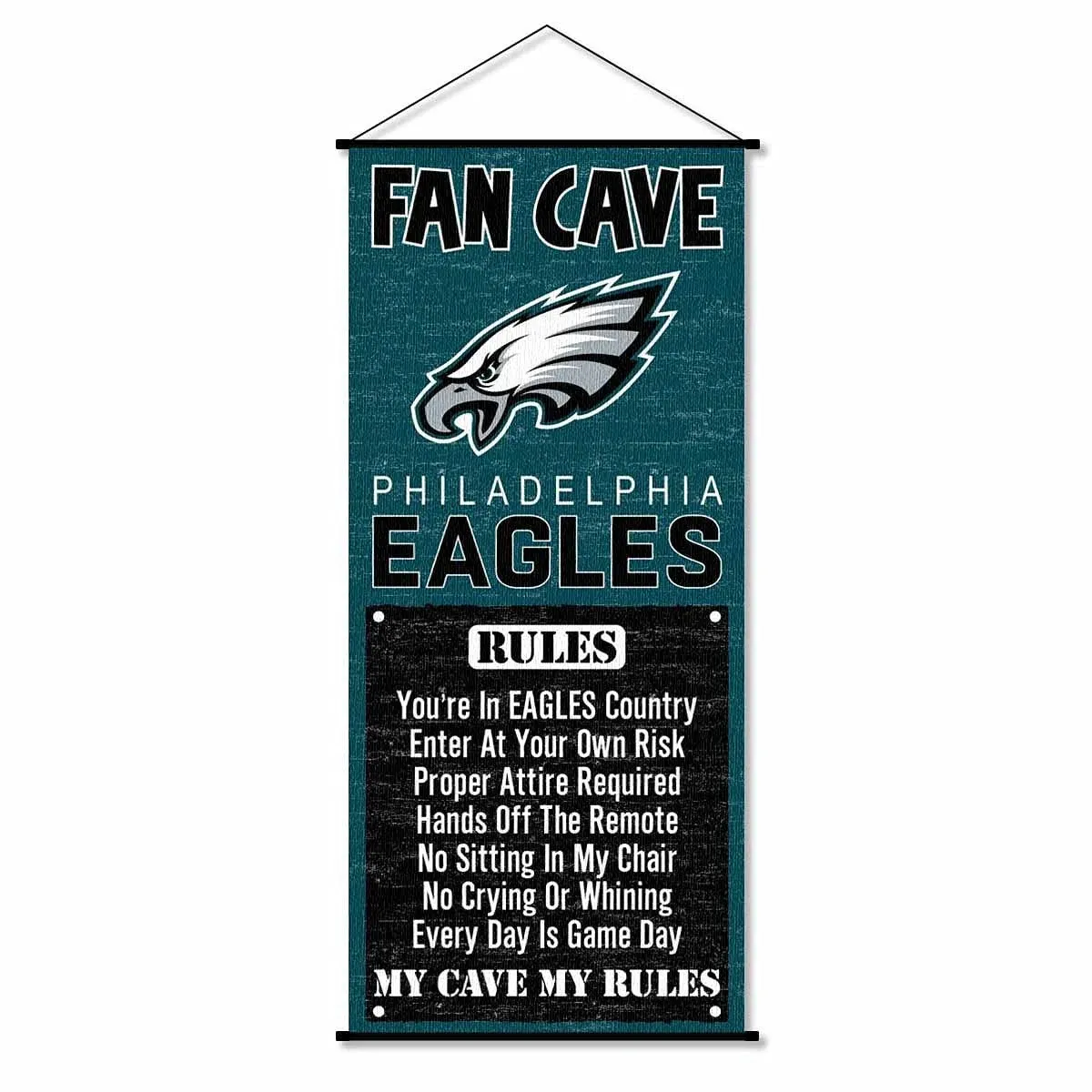 Philadelphia Eagles Game Room Man Cave Banner