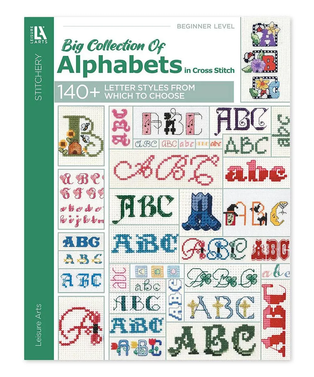 Leisure Arts A Big Collection Of Alphabets Cross Stitch Book by Leisure Arts