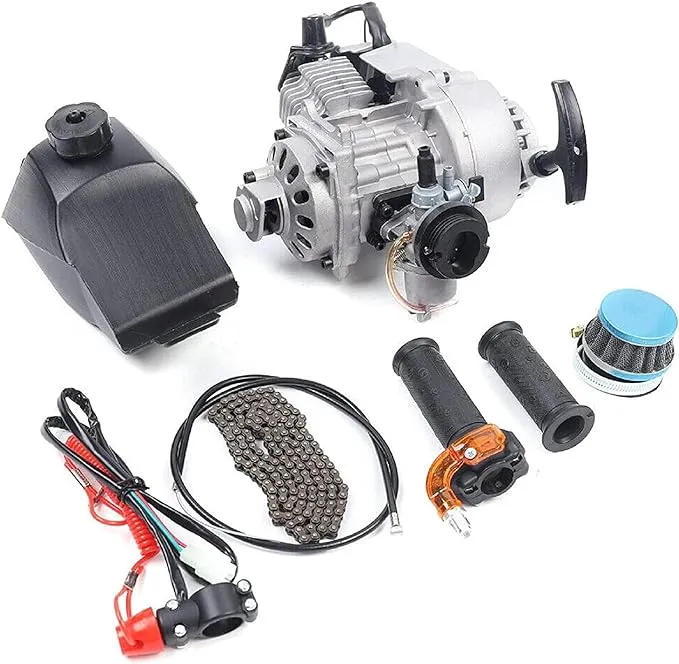 2-Stroke Pull Start Engine Motor Kit 49cc for Mini Pocket Dirt Bike Scooter ATV