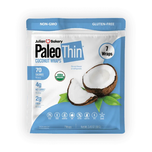 Paleo Thin® Organic Coconut WrapsPaleo Thin® Organic Coconut Wraps