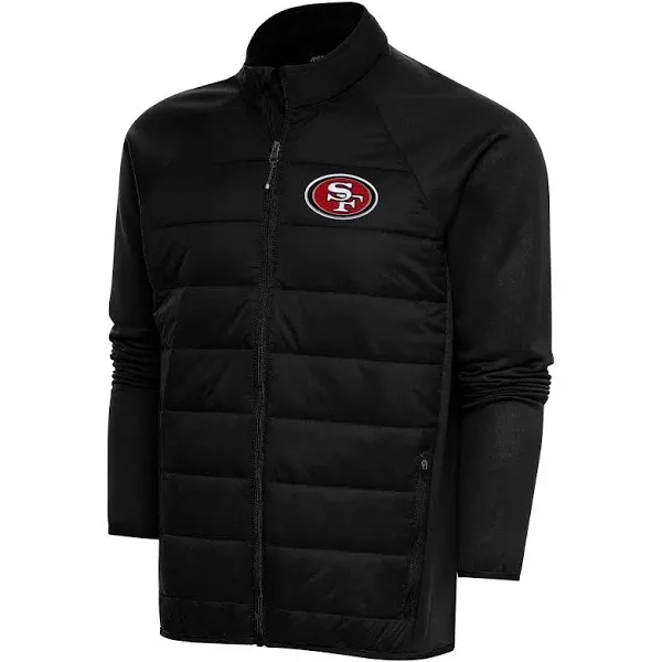 Men's Antigua Black San Francisco 49ers Altitude Full-Zip Jacket