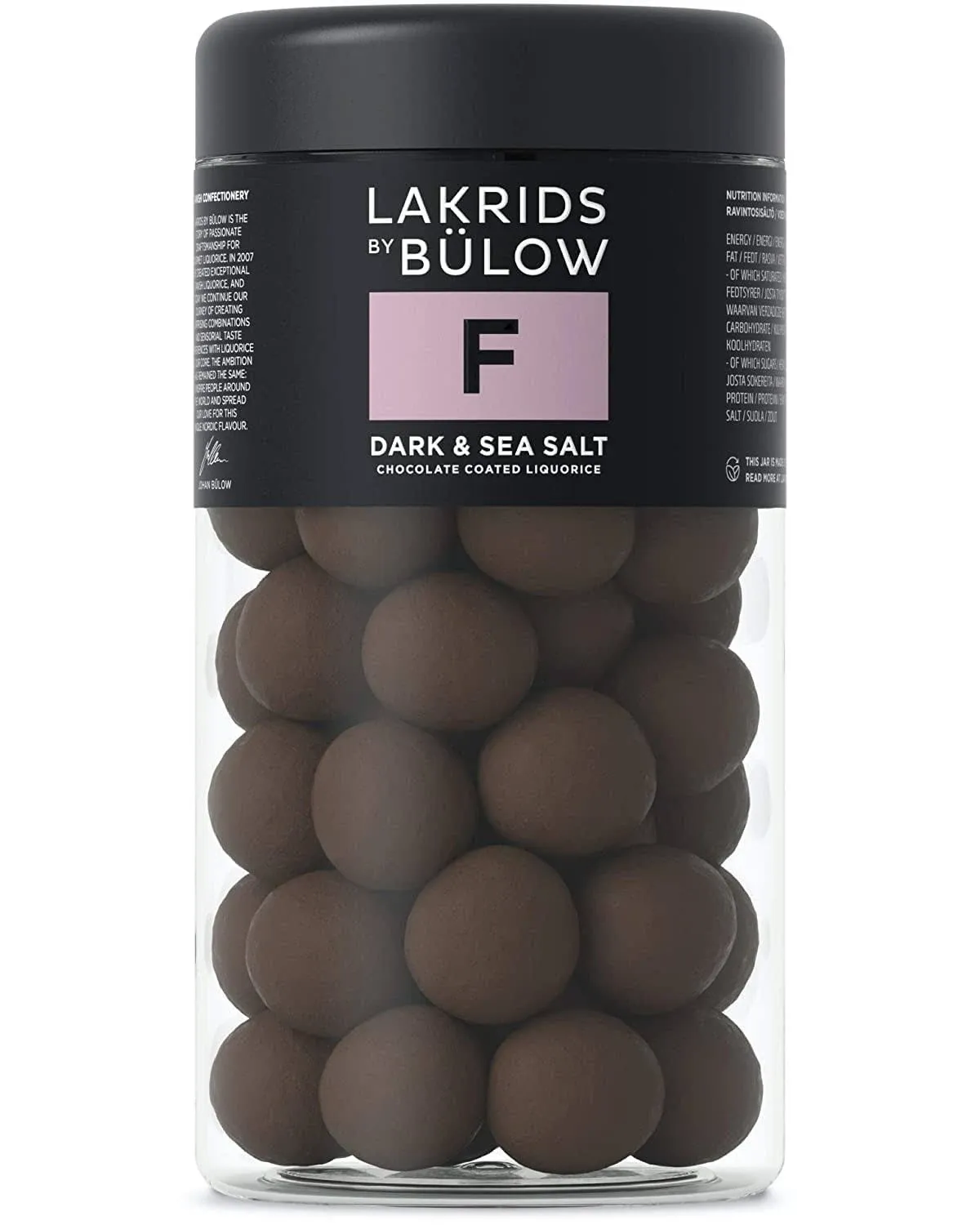 Dark & Seat Salt chocolate coated liquorice 125g