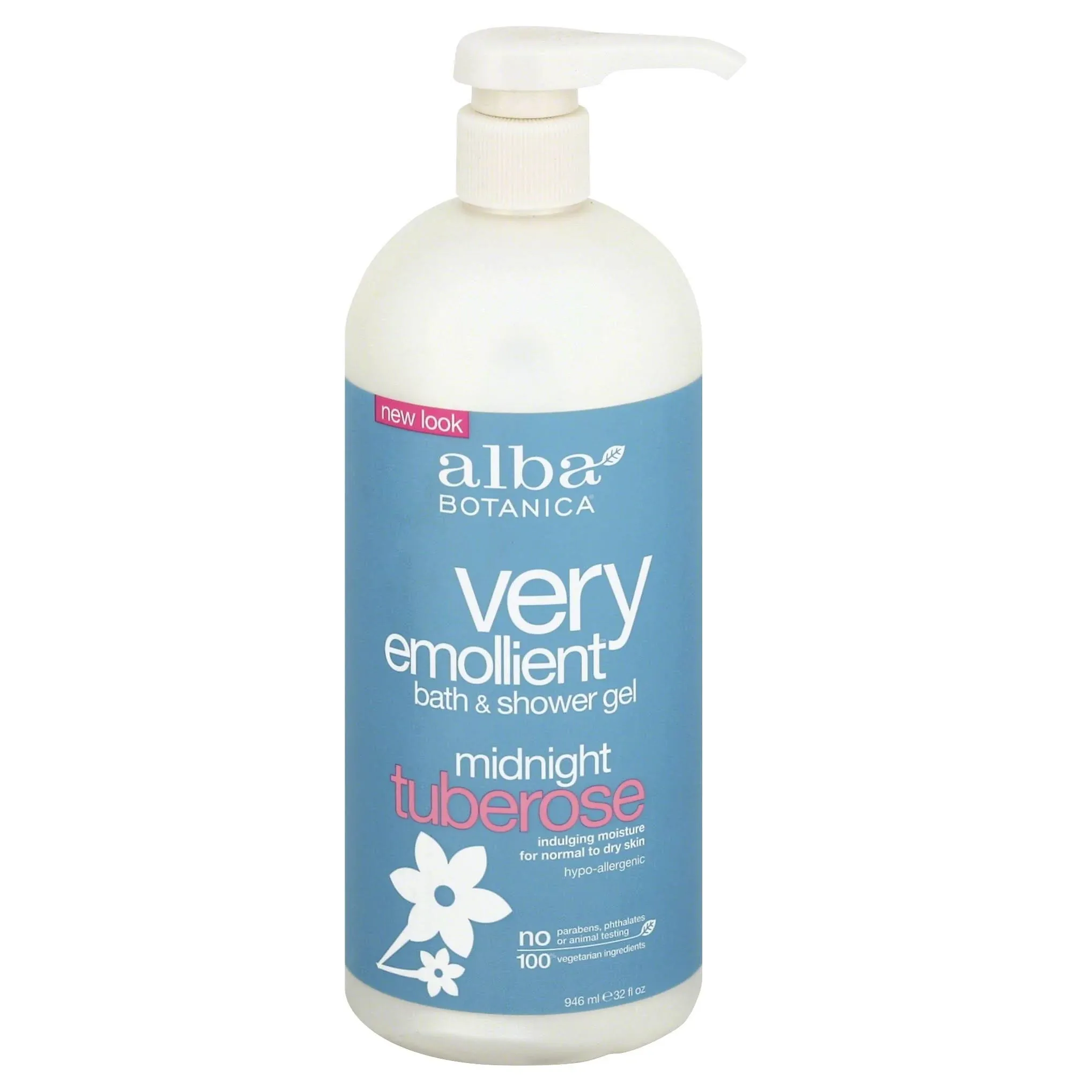 Alba Botanica Body Wash, Very Emollient, Midnight Tuberose - 32 fl oz