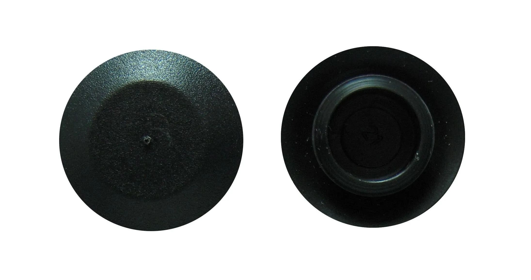 1/2 0.5 inch Flush Mount Black Plastic Body and Sheet Metal Hole Plug Qty 25 by Caplugs